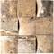 Antico Onyx Travertine Tumbled Round Faced Mosaic Tile 4x4"